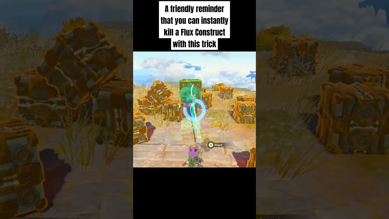Recall + Ultrahand = Death to Flux #zelda #tearsofthekingdom #totk #nintendo #gaming