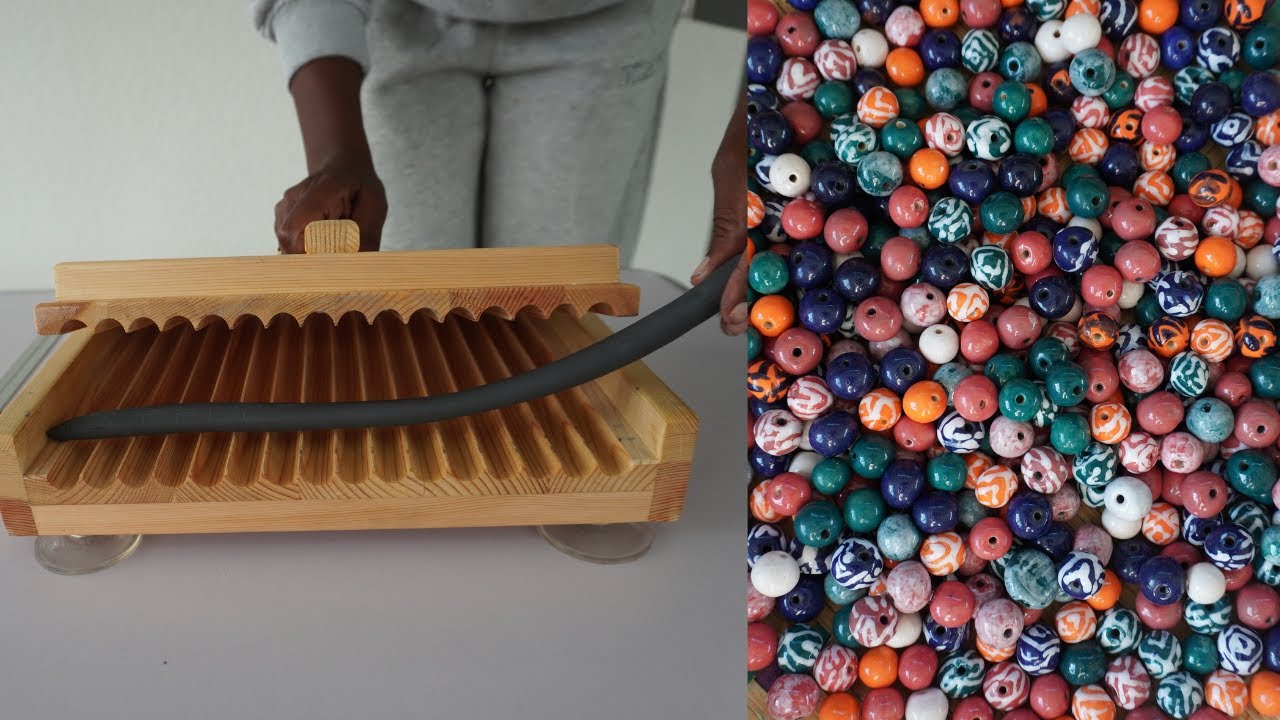 How to Make Ceramic Beads Using a Wooden Tool | DIY Bead Making
