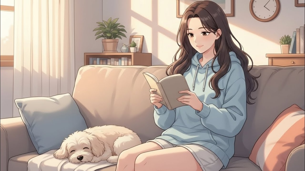 cozy reading Book | soft lofi to get lost in a book 📚☕ #relaxingmusic #lofirelaxation 