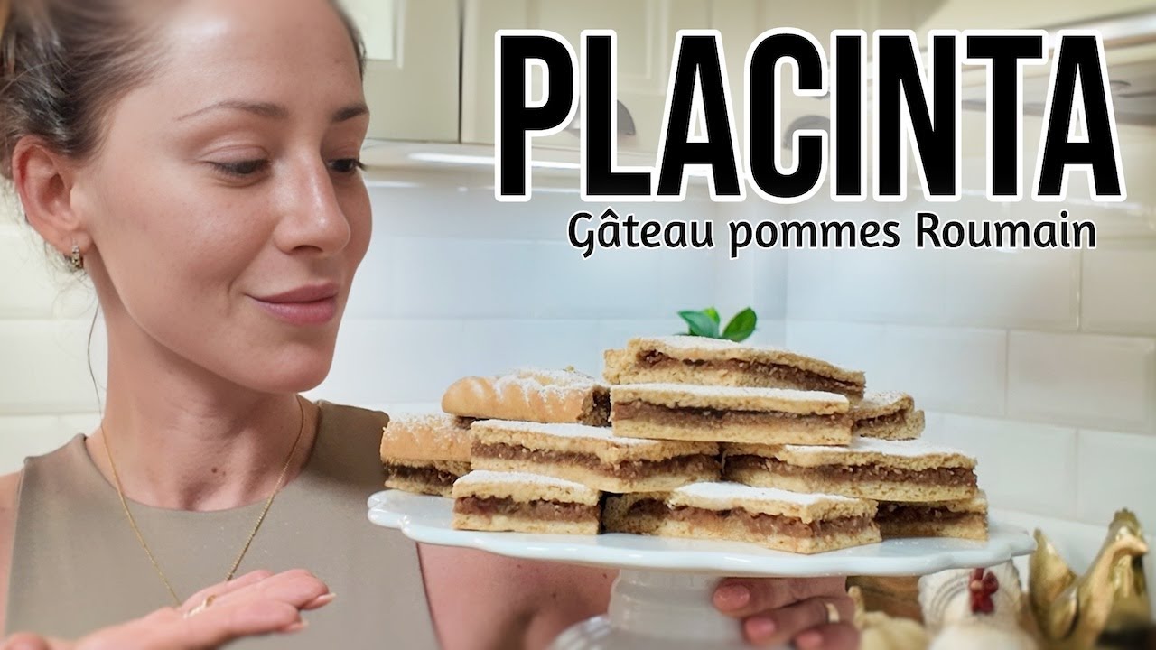🍎LE GÂTEAU ROUMAIN PLACINTA CU MERE APPLE PIE - PLACINTA CU MERE - POMME CANELLE #recette #pie