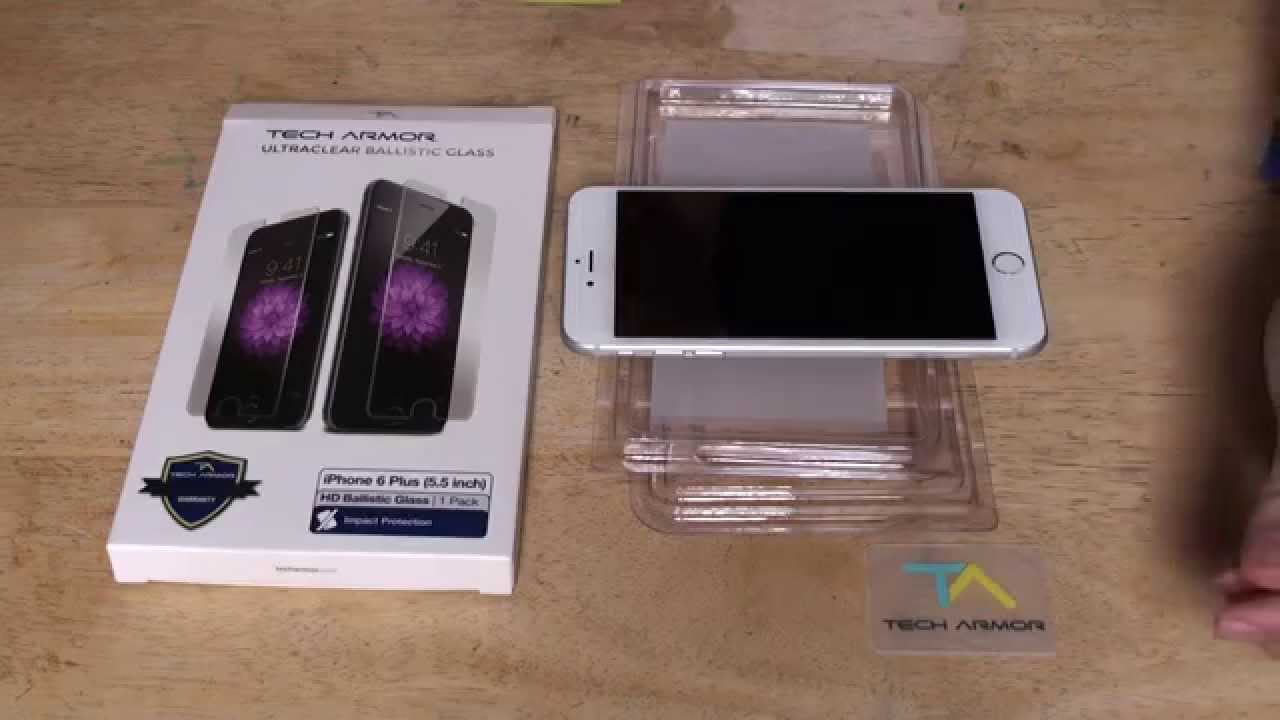 Tech Armor HD Clear Ballistic Glass Screen Protector (overview and installation)