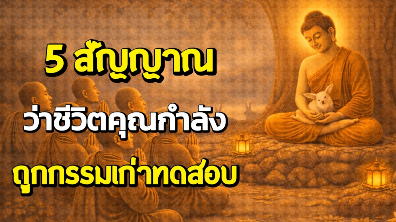 5 สัญญาณ ว่าชีวิตคุณกำลังถูกกรรมเก่าทดสอบ | ฟังธรรมผ่อนคลาย | Ep.63