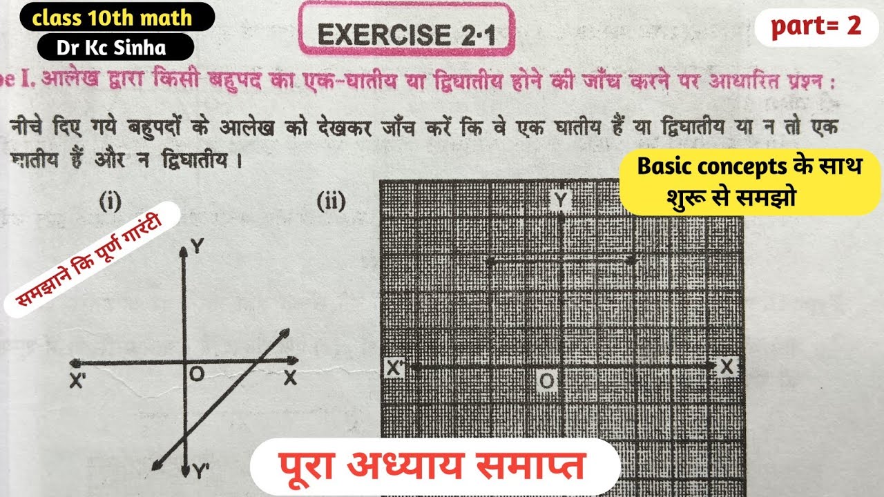 Class 10th math Dr kc Sinha exercise 2.1 solution in hindi।math class 10th dr kc Sinha solved।#maths