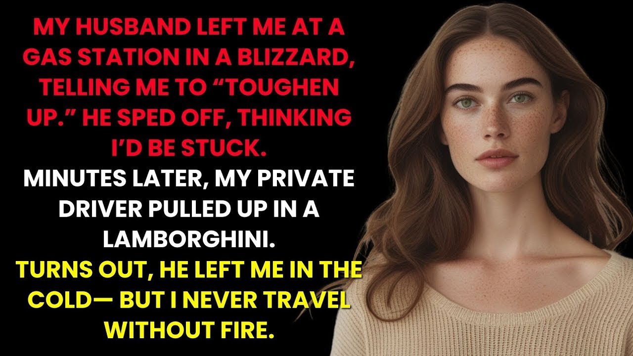 My Husband Left Me at the Gas Station in a Blizzard—His Shock When My Private Driver