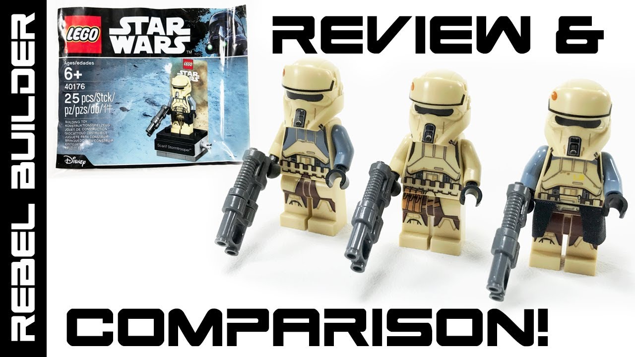 Scarif Trooper Polybag Review and Comparison! LEGO Star Wars Set 40176
