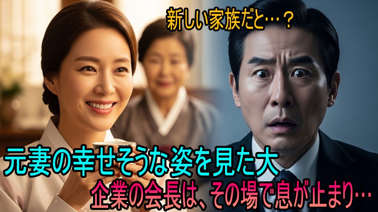 離婚から二十年後、正月に。元妻が別の家族のそばで幸せに微笑んでいるのを見て、彼はその場で凍りついた…#動エピソード#老後の物語 #家族の物語