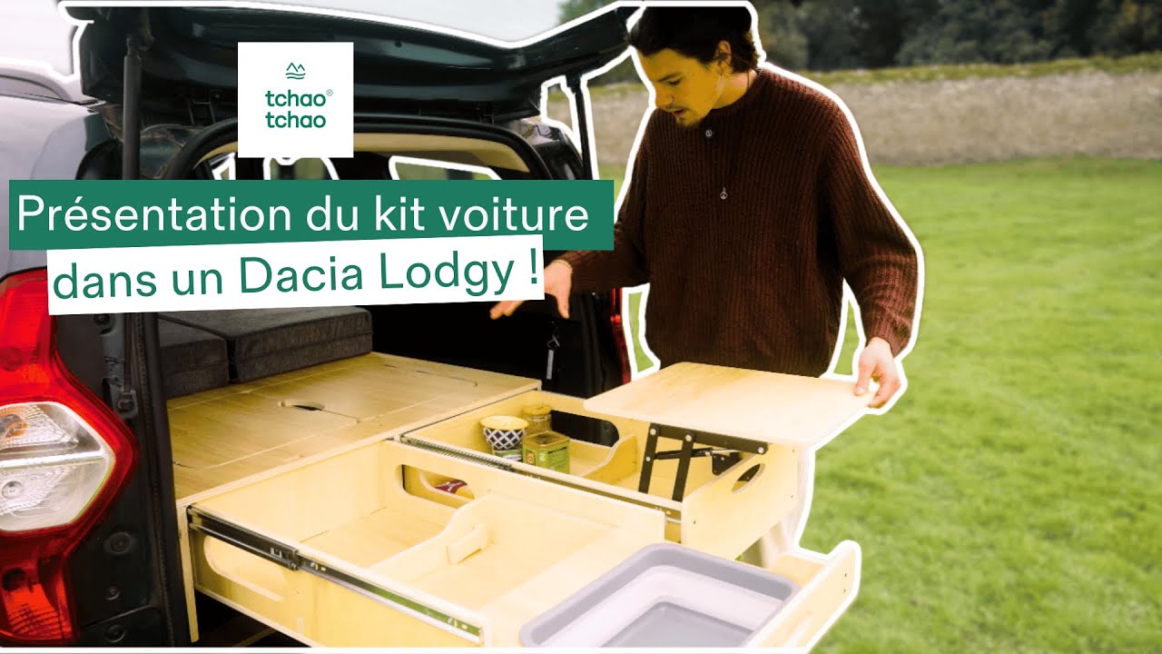 Dormir dans son Dacia Lodgy avec le kit voiture Tchao Tchao