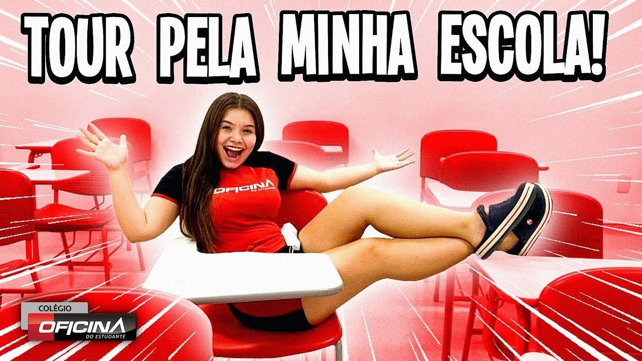TOUR COMPLETO PELA MINHA ESCOLA ! ( tem até uma quadra de areia ) #oficinadoestudante