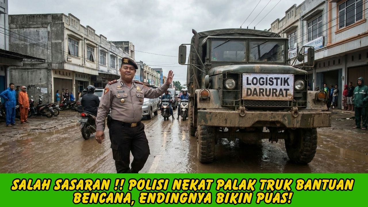 AKIBAT SOMBONG! Oknum Polisi Palak Truk Bantuan, Ternyata Isinya Pasukan Khusus!