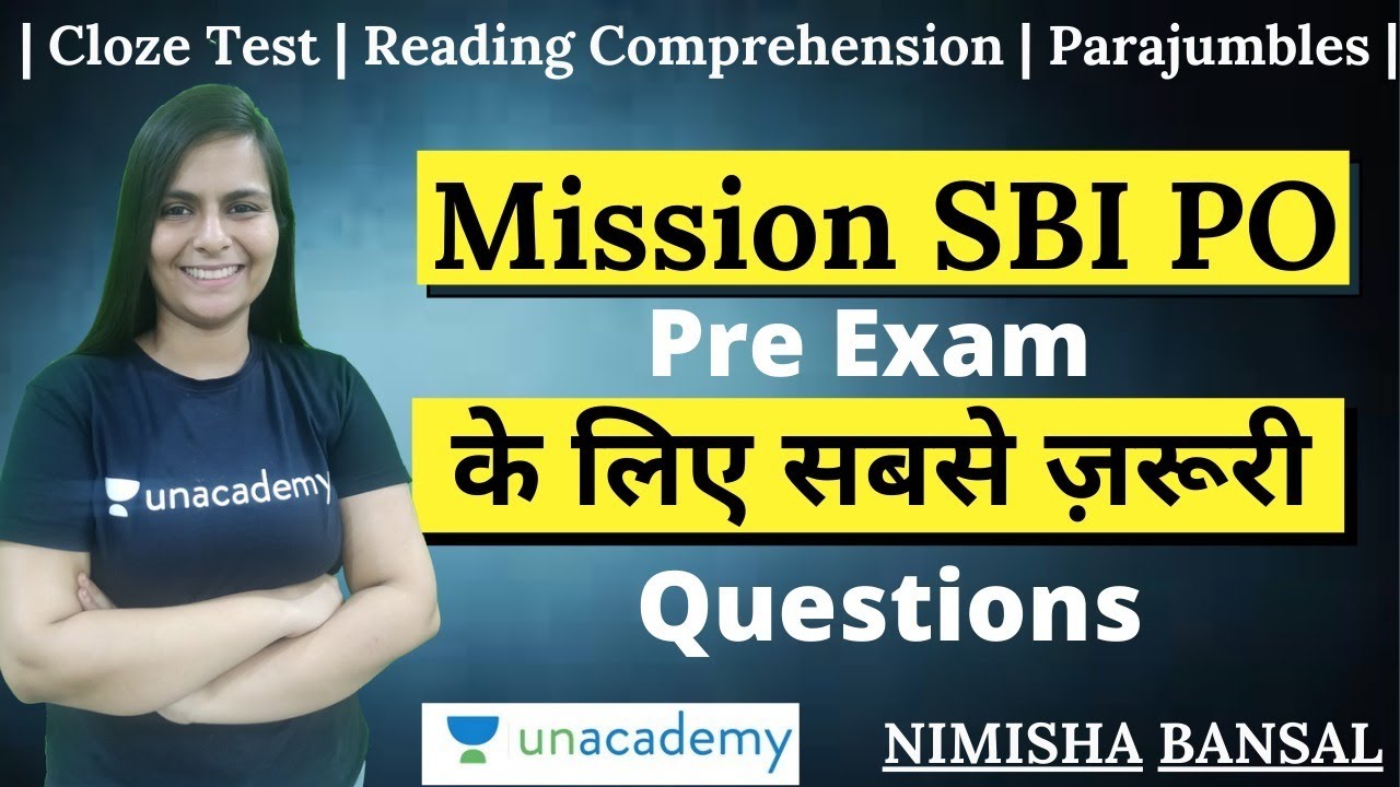 Mission SBI PO | Pre के लिए सबसे ज़रूरी questions by Nimisha Bansal