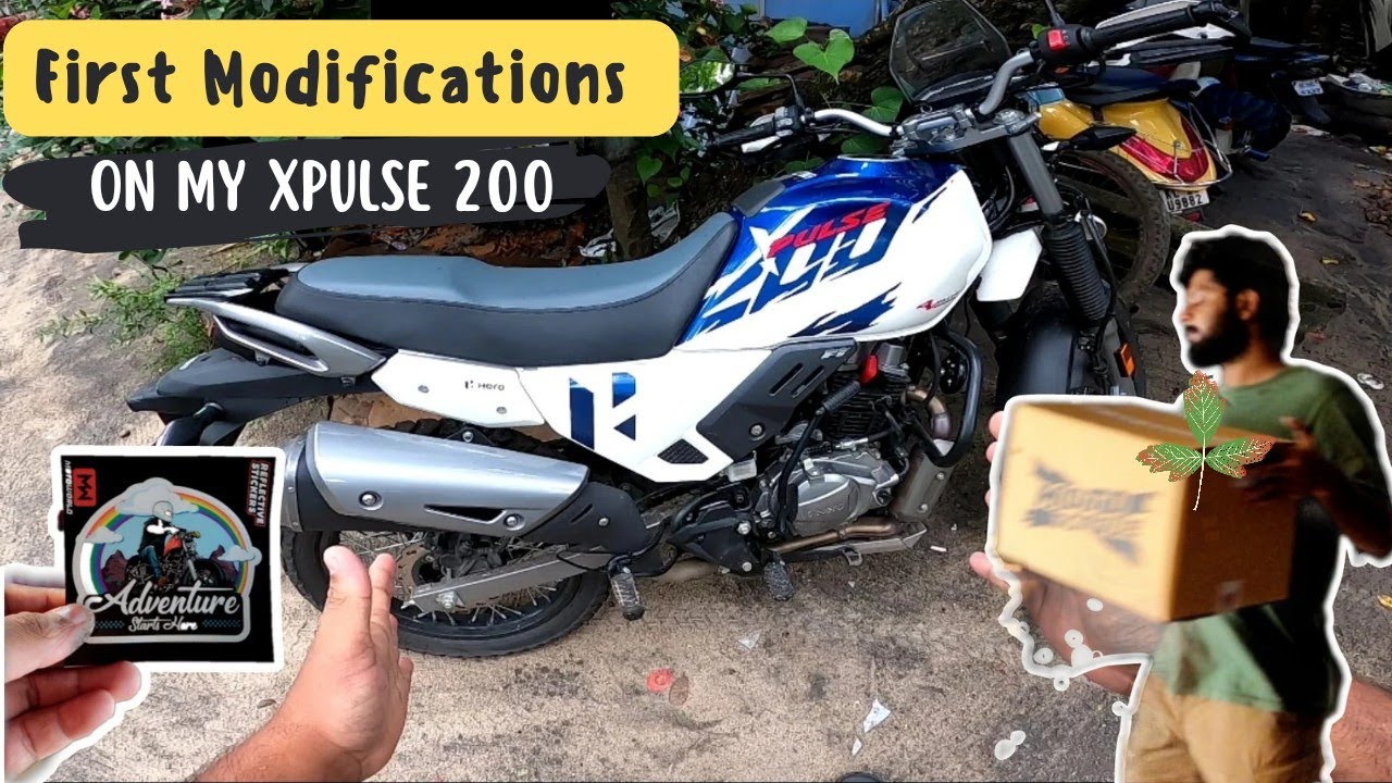 FIRST MODIFICATIONS ON MY XPULSE🔥ഒന്നെന്നു തുടങ്ങാം!!