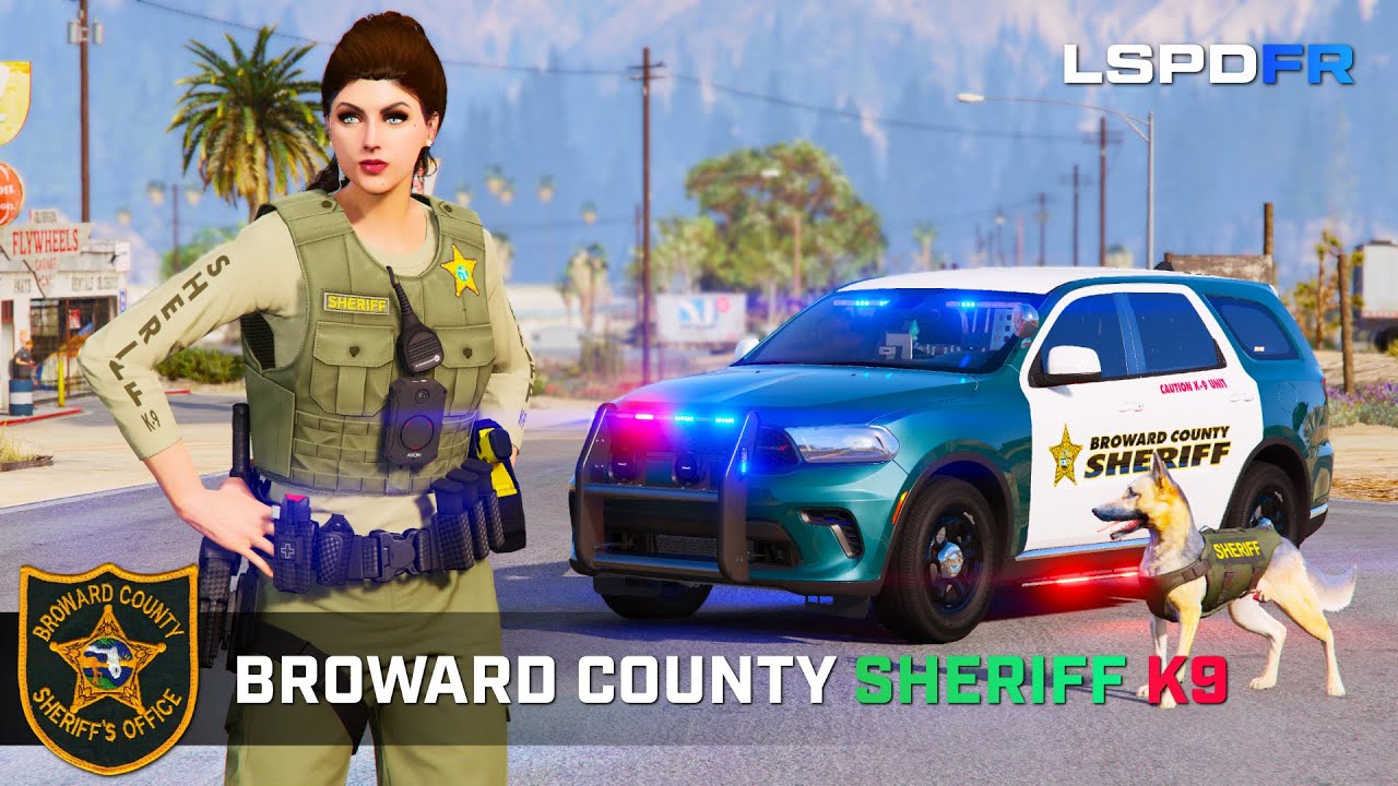 Broward County Sheriff K9 | Manhunts, Hostage Situation, K9 Takedowns | GTA5 LSPDFR