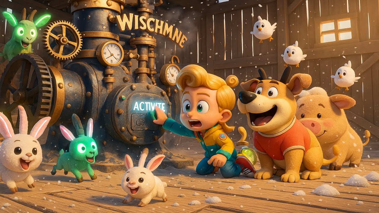 Maxi & Boltie The Winter Wish Machine Chaos! ❄️✨ Funny Farm Adventure for Kids