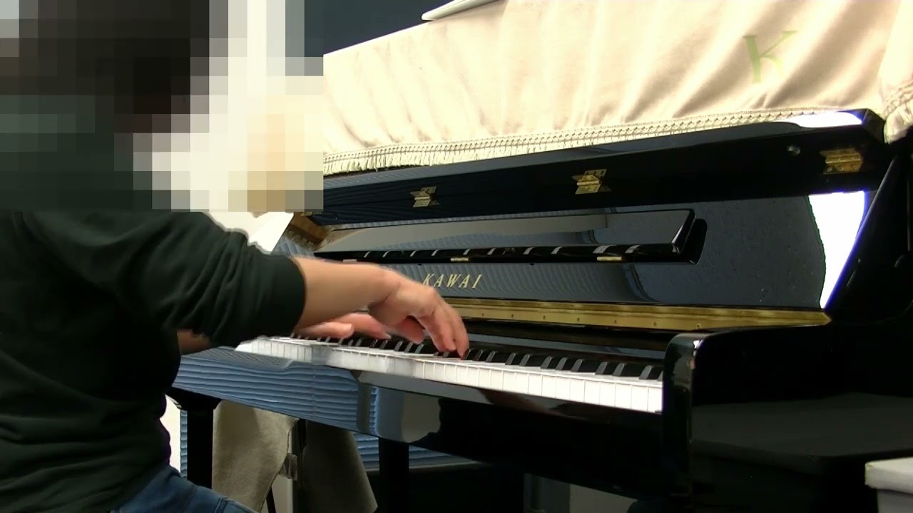 幻想即興曲　中盤まで（アップライトピアノ演奏）　練習1年7か月