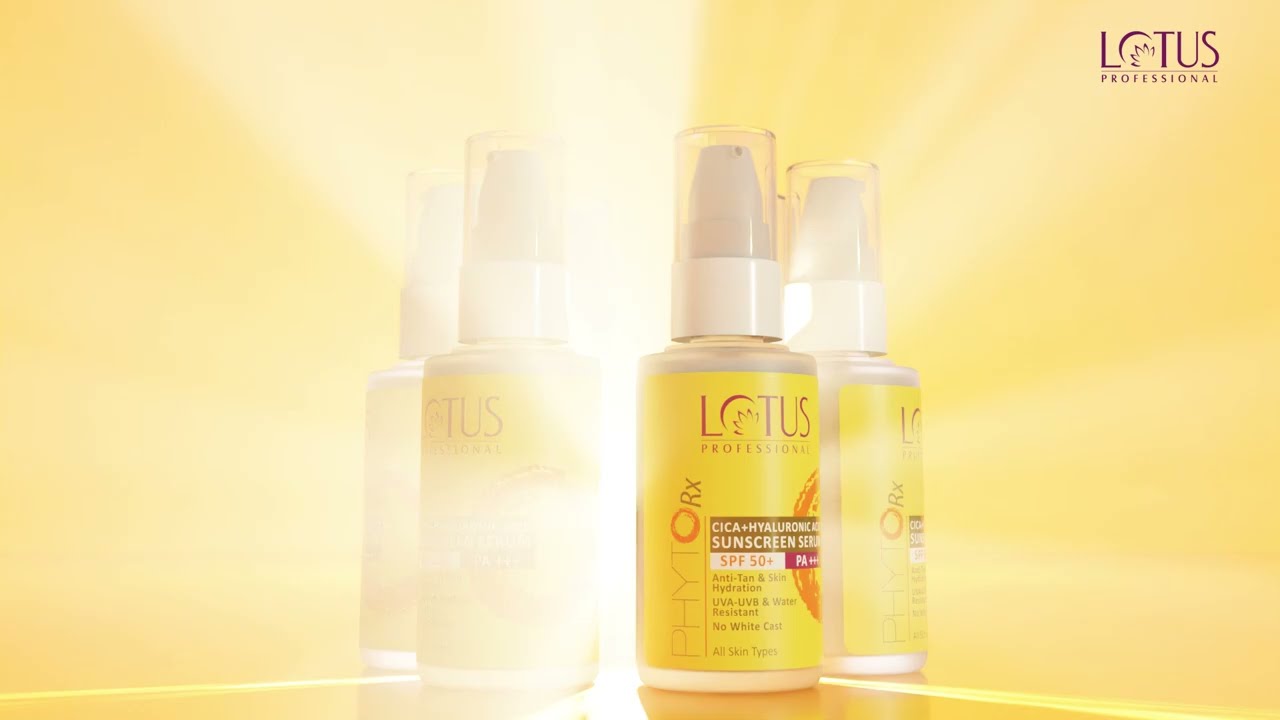 PHYTORX CICA + HYALURONIC ACID SPF 50 PA+++ SUNSCREEN SERUM #lotusprofessional #prosunscreen
