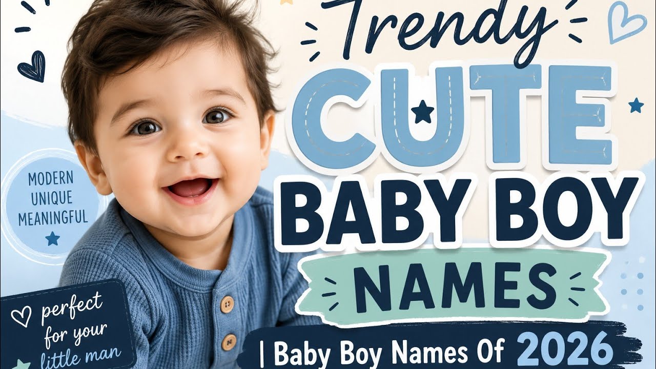 Trendy CUTE BABY BOY NAMES | Baby Boy Names Of 2024-2025