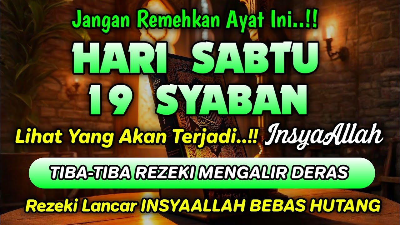 Sempatkan Baca 1x Setelah Subuh | Doa Pembuka Rezeki Dari Segala Penjuru, Pelunas Hutang