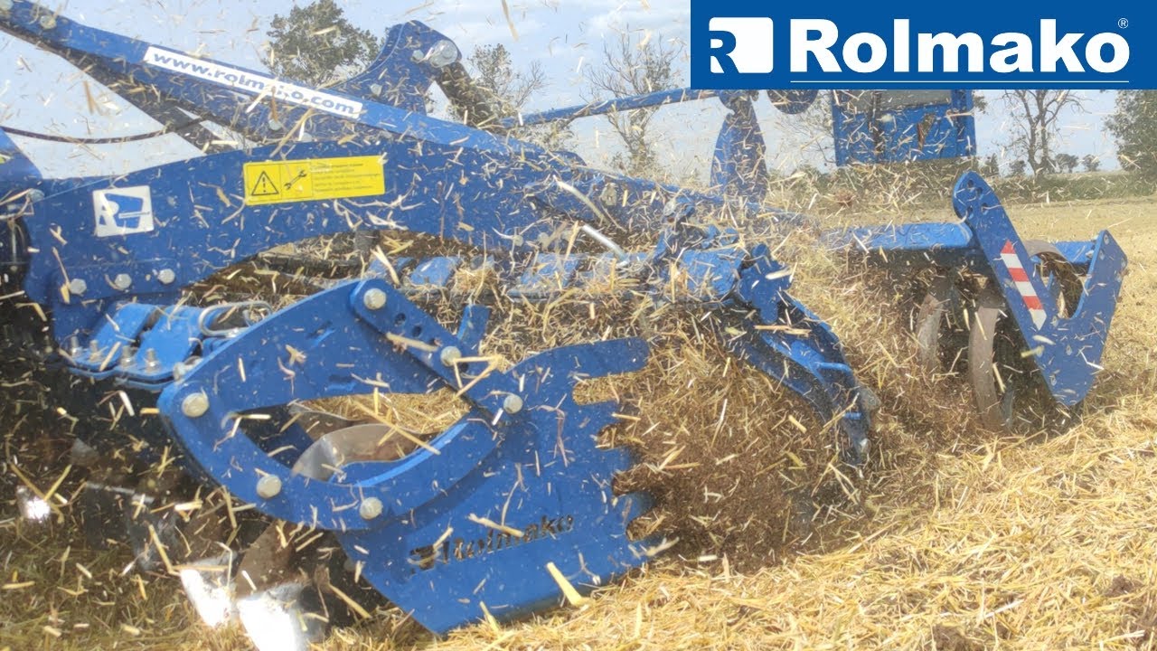 Современная дисковая борона Rolmako SpeedCutter для ультраповерхностной обработки почвы.