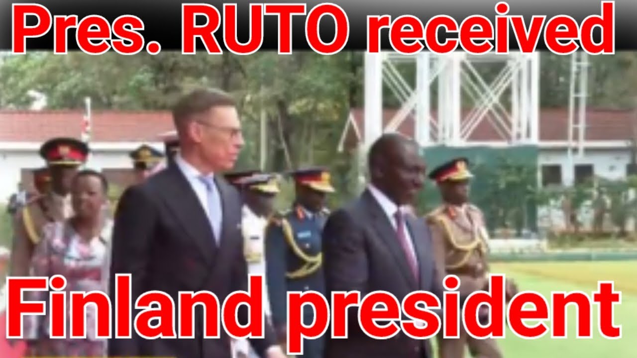 RUTO officially receives President Alexander Stubb of Finland in statehouse