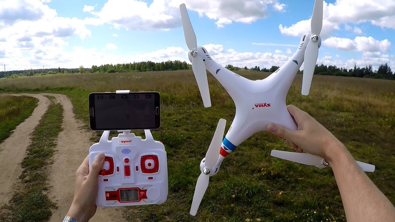 FPV квадрокоптер Syma X8W с передачей видео на смартфон