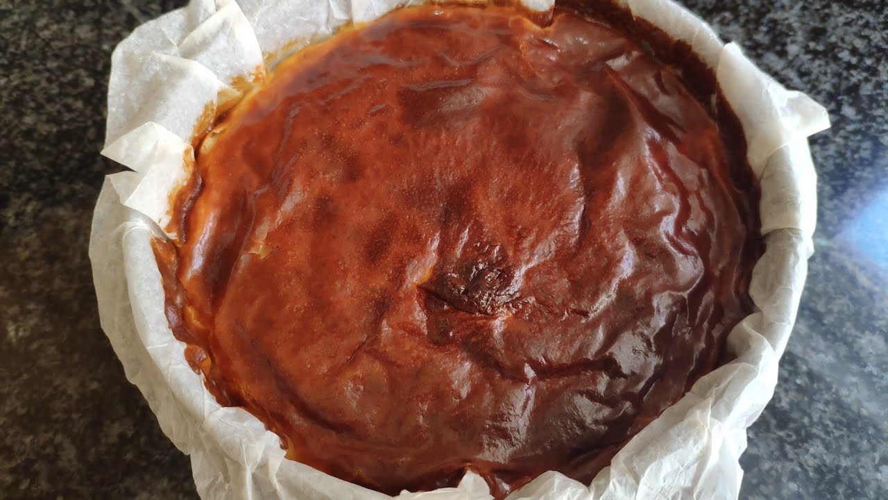Tarta de queso🧀en freidora de aire 🌾 Mira que rica y fácil!!