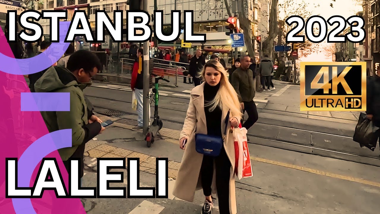 ISTANBUL CHRISTMAS TIME WALKING TOUR | LALELI SHOPPING STREET  | DECEMBER 19TH | UHD 4K 60FPS