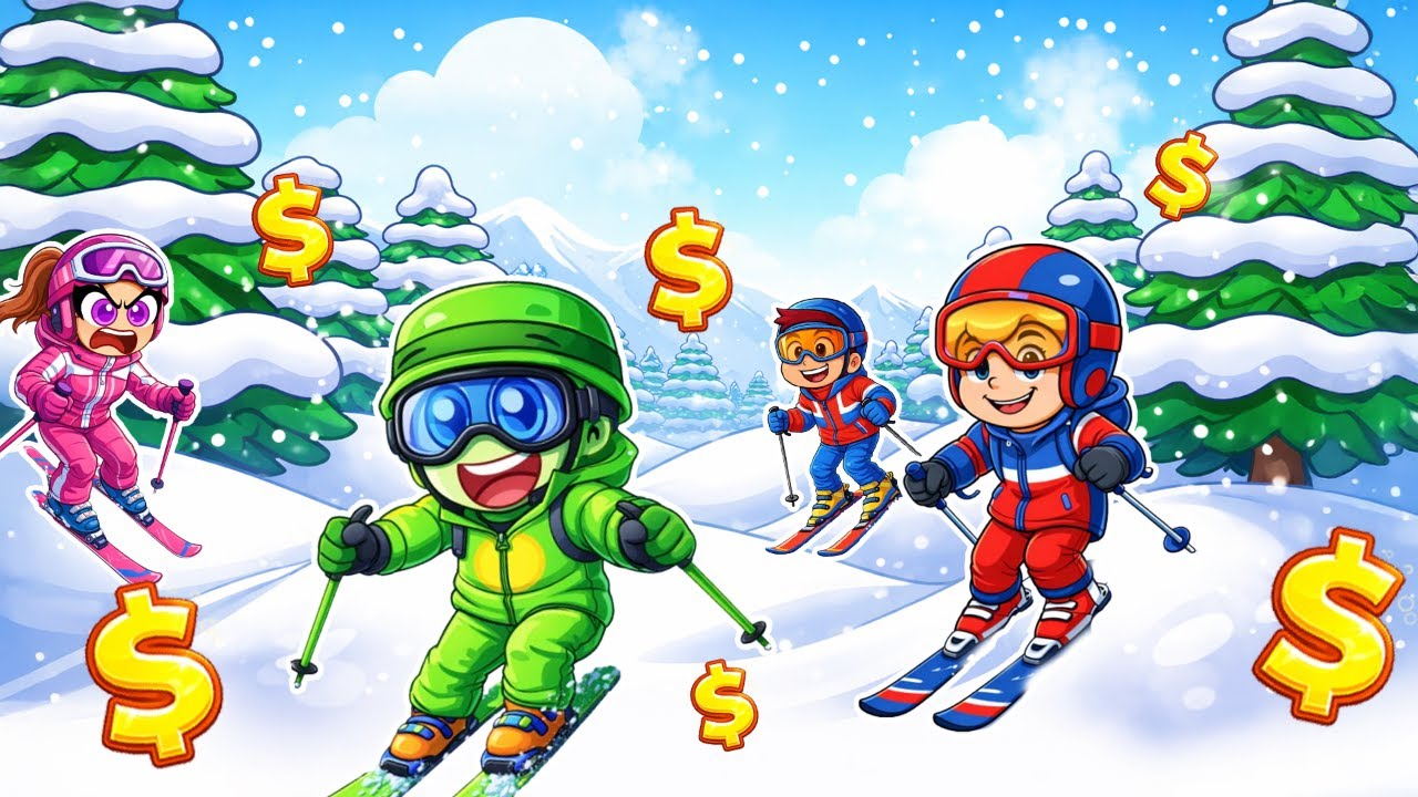 Devenir SUPER RICHE dans Roblox Ski and Slide…