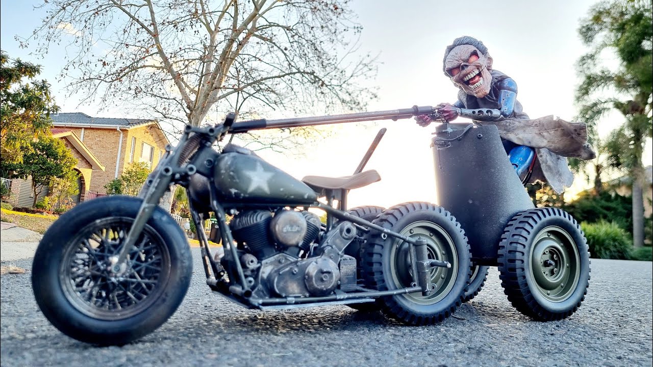 Eddie's Motorcycle Chariot Run! RC Animatronics by Danny Huynh Creations.