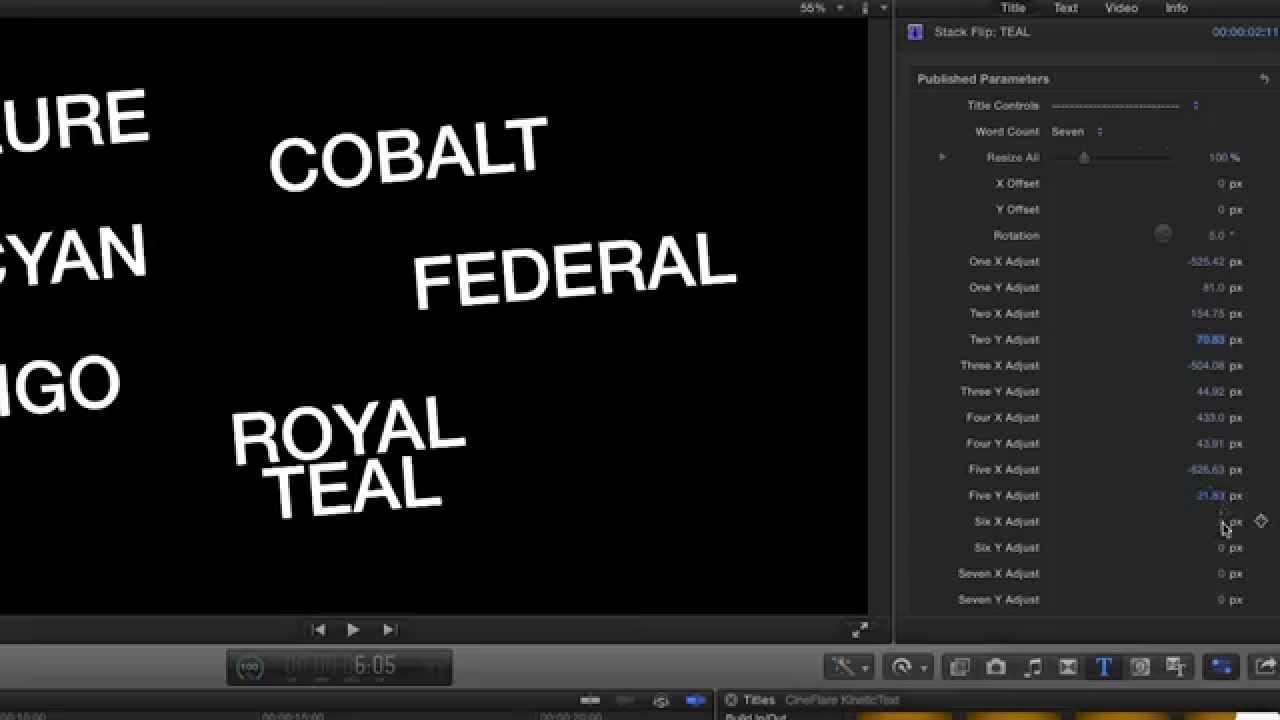 KineticText Tutorial for FCPX