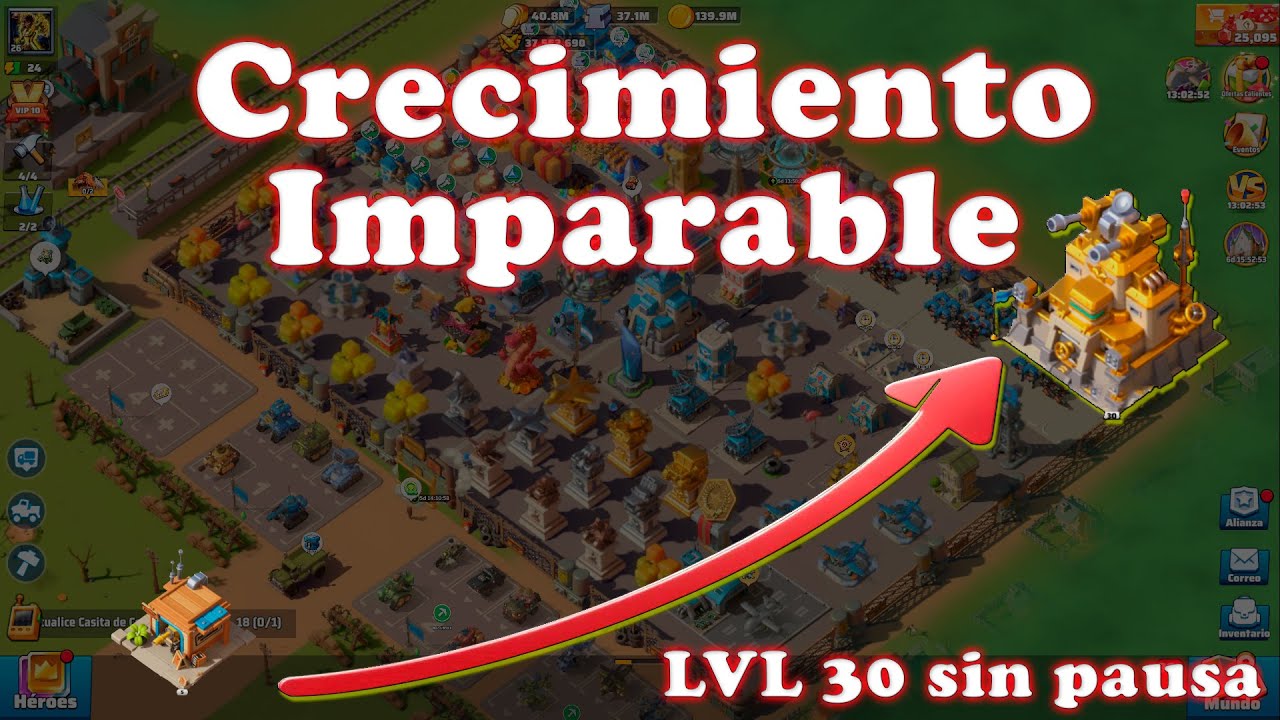 Llega a lvl 30 lo más rápido posible optimizando recursos!! Crecimiento sin pausa en Last War!