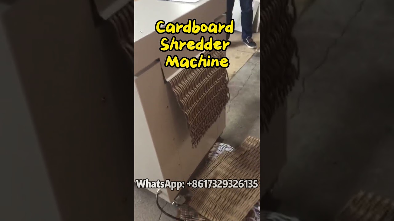 Shred and Reuse | Cardboard Shredder Machine for Packaging Fillers #cardboard #recycle #shredder