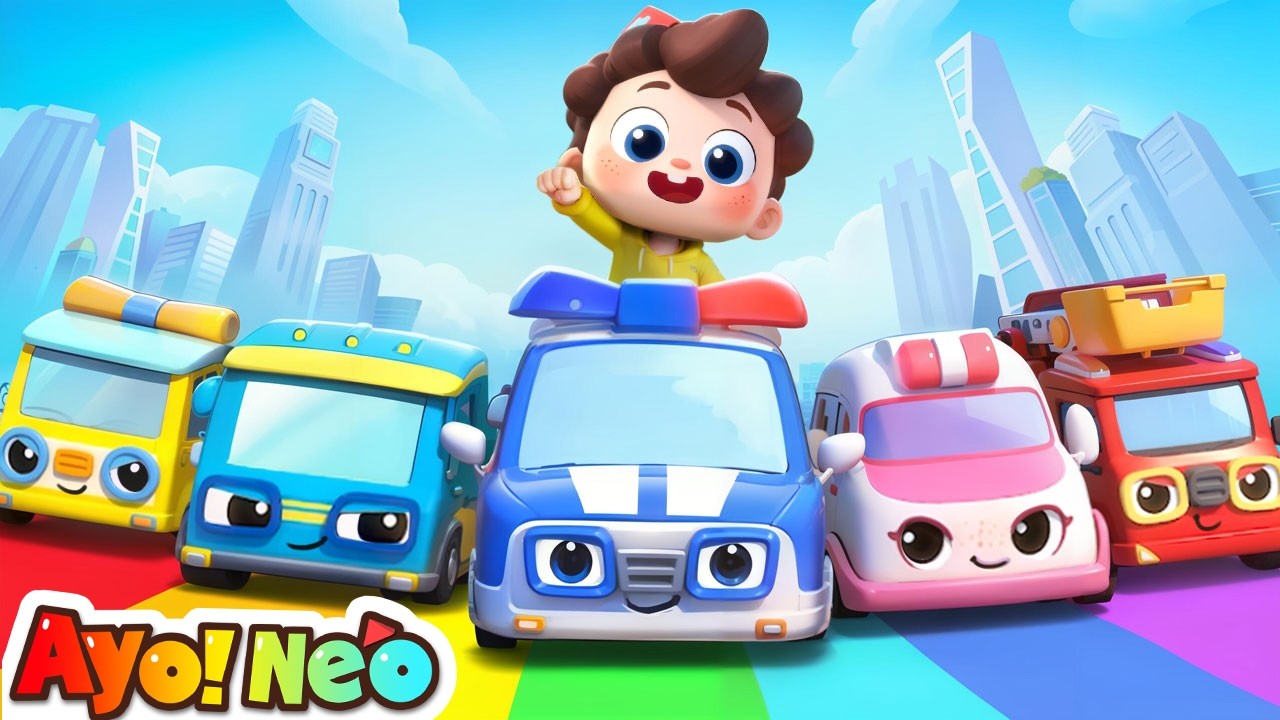 5 Mobil Kecil Pergi Menyelamatkan!🚑🚒🚓| Lagu Mobil | Lagu Anak | Ayo! Neo | Yes! Neo Bahasa Indonesia