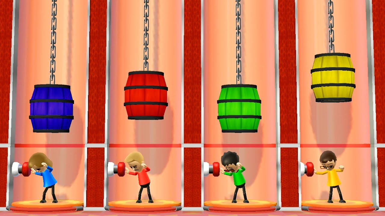 Wii Party Minigames - Gladys Vs Tyrone Vs Akira Vs Asami (Master CPU)