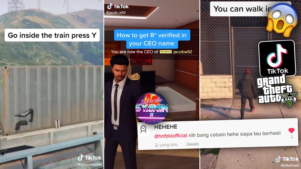 BONGKAR Misteri Viral TikTok KENDARAIN KERETA & BANYAK LAGI 😱 Part #3 GTA 5 - Rahasia Easter Egg
