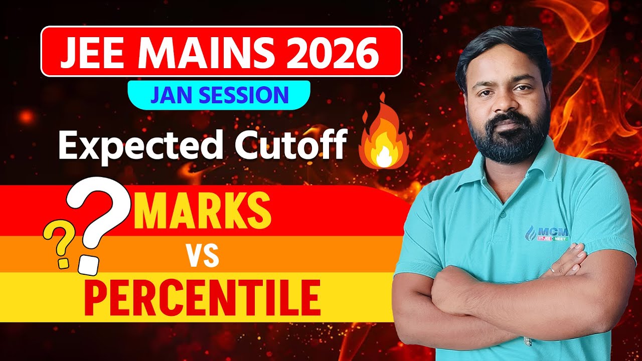 jee mains 2026 expected cutoff | jee mains 2026 marks vs percentile | jee mains 2026