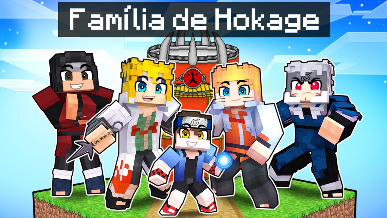 A FAMÍLIA de HOKAGE ADOTOU o BEBÊ TREVIN no NARUTO Minecraft!