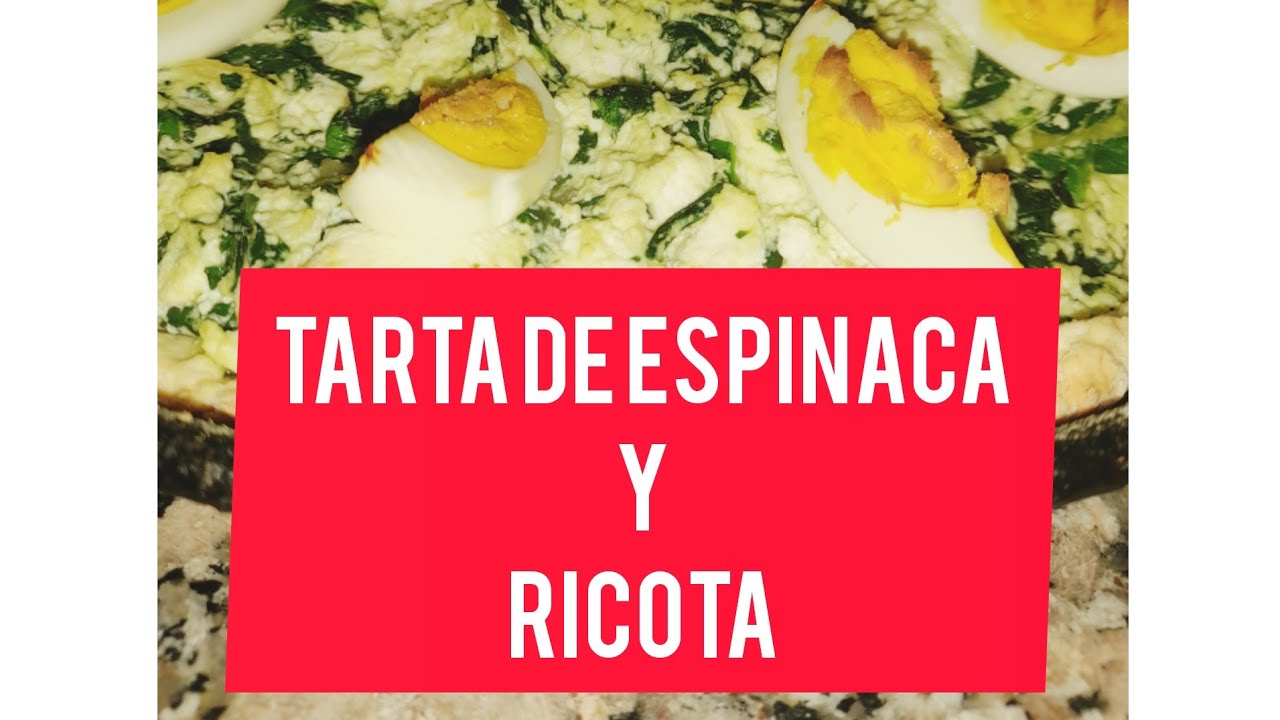 TARTA DE ESPINACA Y RICOTA #tartas #salada #recetas