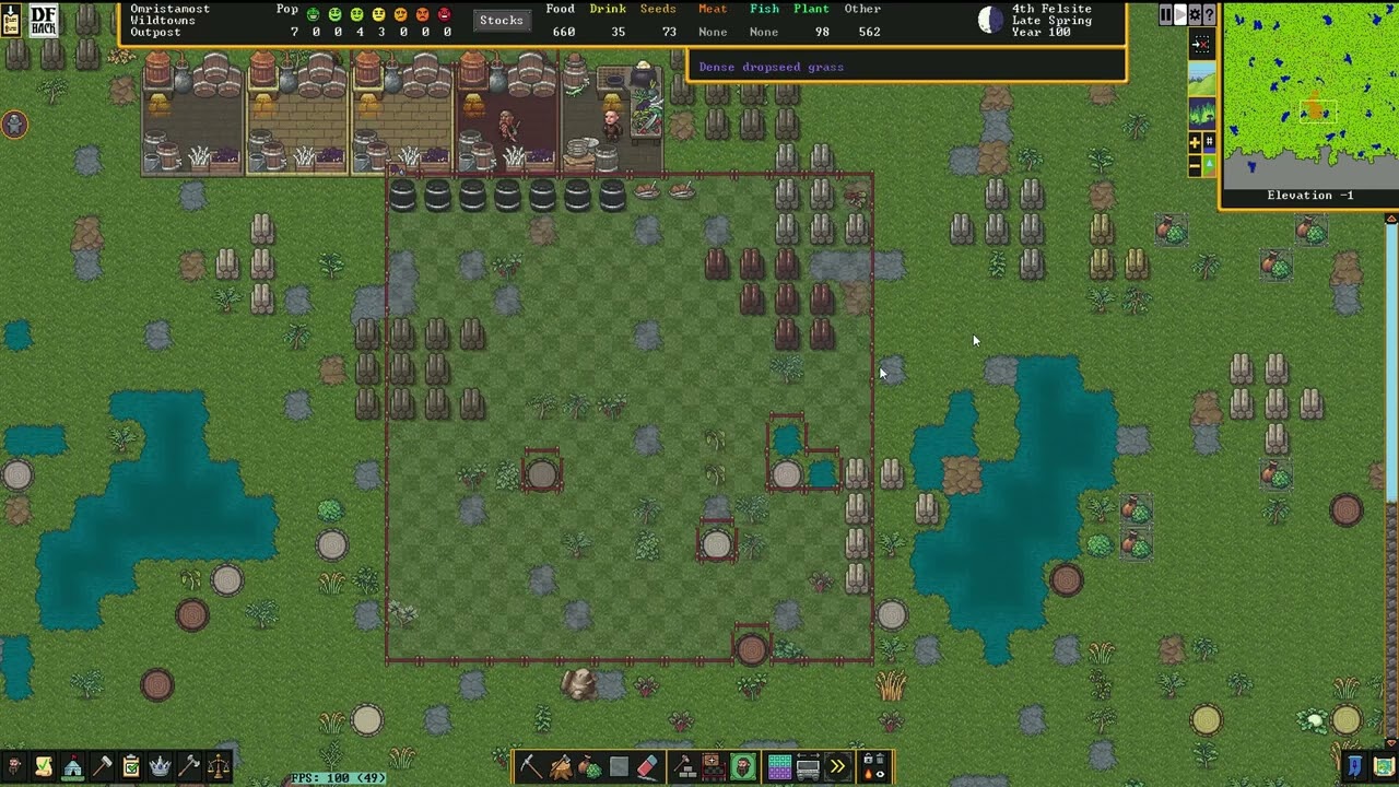 Dwarf Fortress Speedrun - Millionaire% New World Record - 0:48:46 - Raw Footage/My final WR for now!