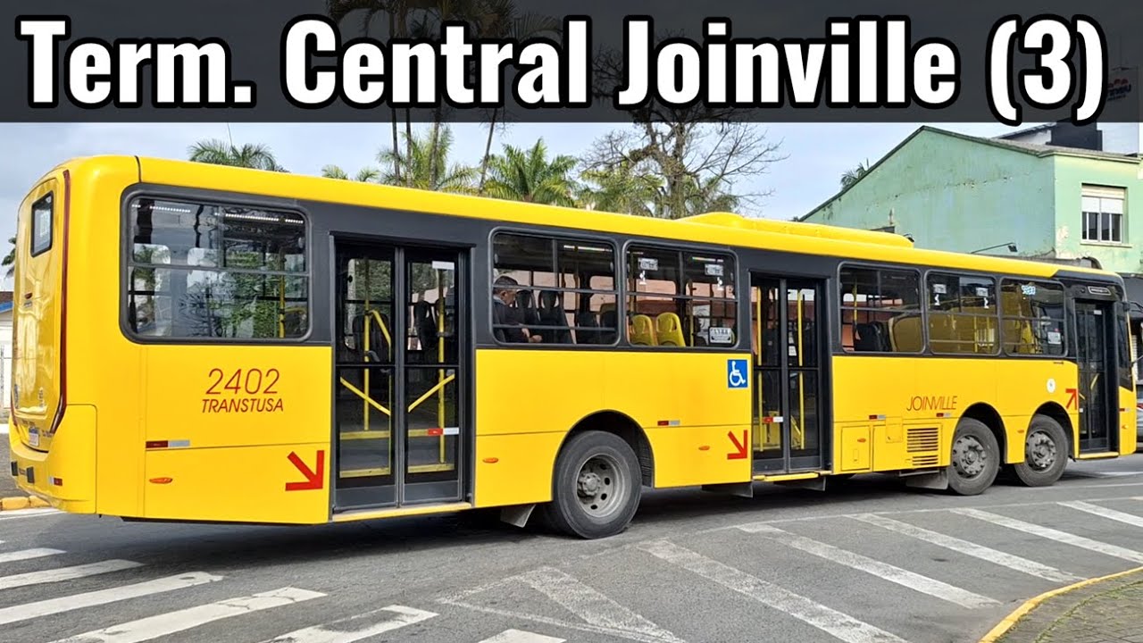 Term. Central (3) Joinville - Santa Catarina - movimentação de ônibus urbanos 