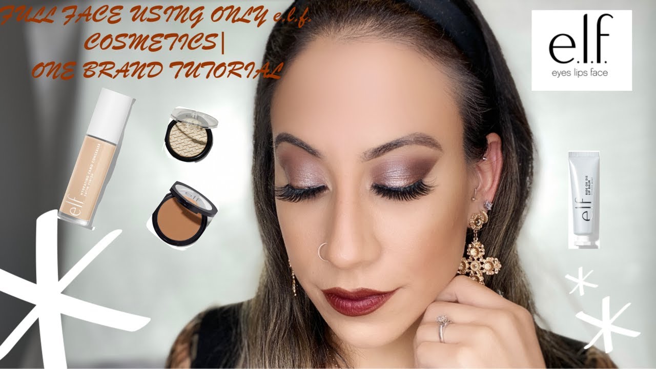 FULL FACE USING ONLY e.l.f. COSMETICS| ONE BRAND TUTORIAL