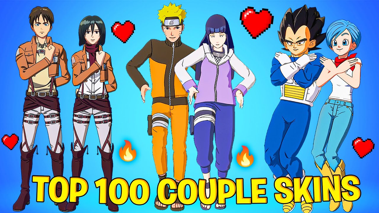 Top 100 Fortnite Couple Skins With Legendary Dances & Emotes!