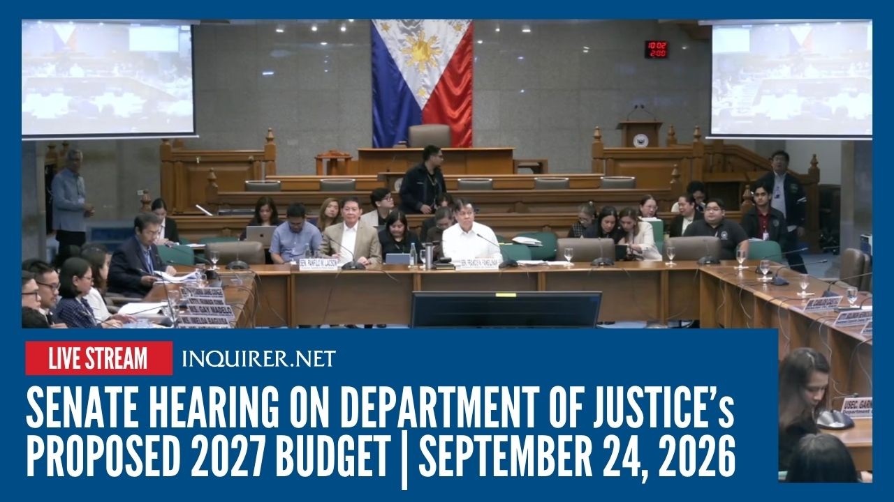 LIVE: Senate hearing on Department of Justice&rsquo;s proposed 2027 budget | September 24, 2026