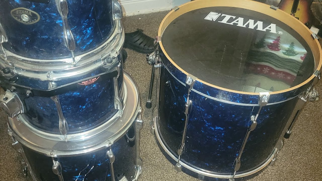 bought a used Tama rockstar 4 piece shell pack! #tamadrums
