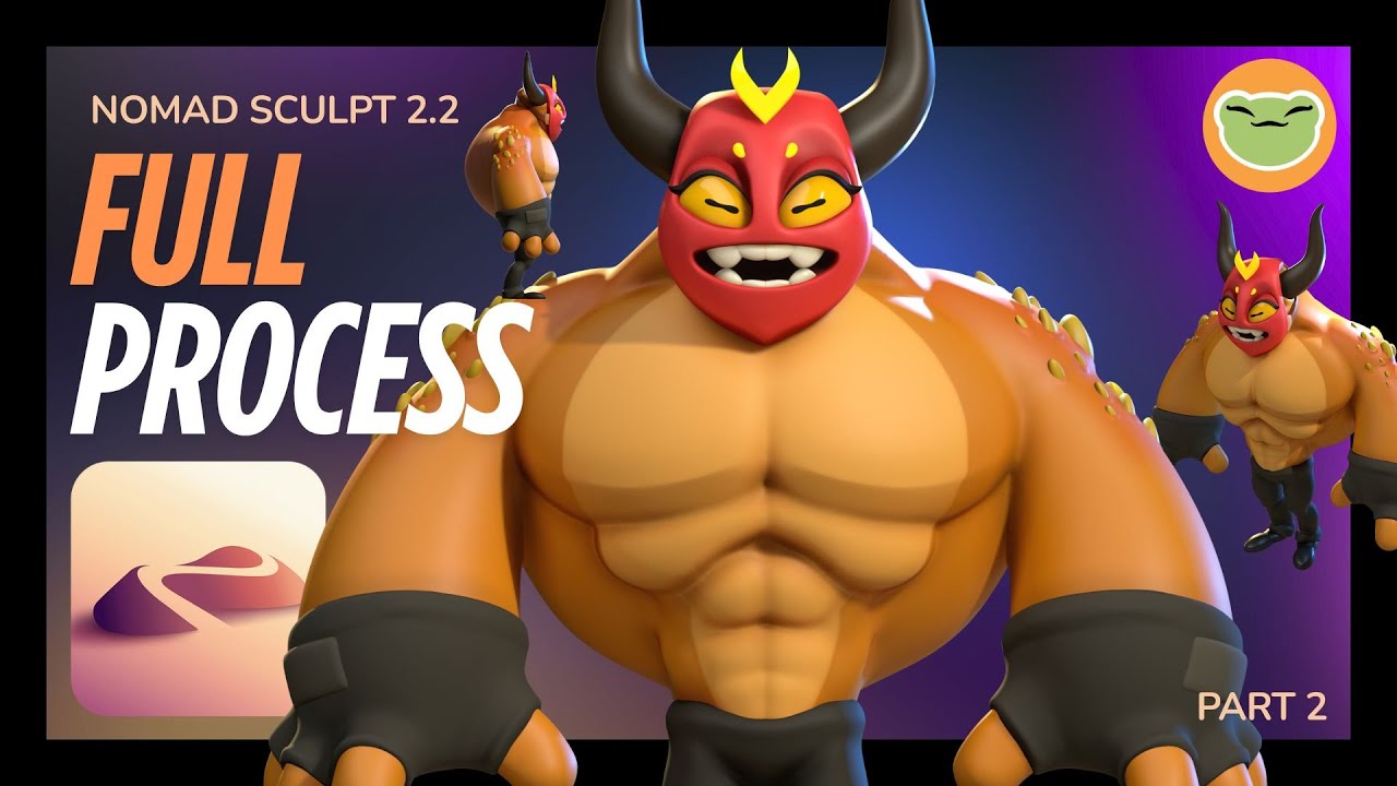 Nomad Sculpt Full Process Video for Character Design