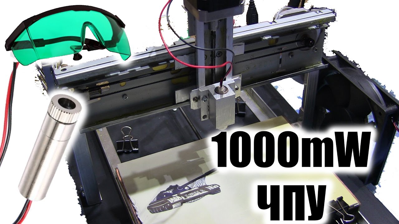Лазер 1000mW 405Nm / Лазерная ЧПУ гравировка
