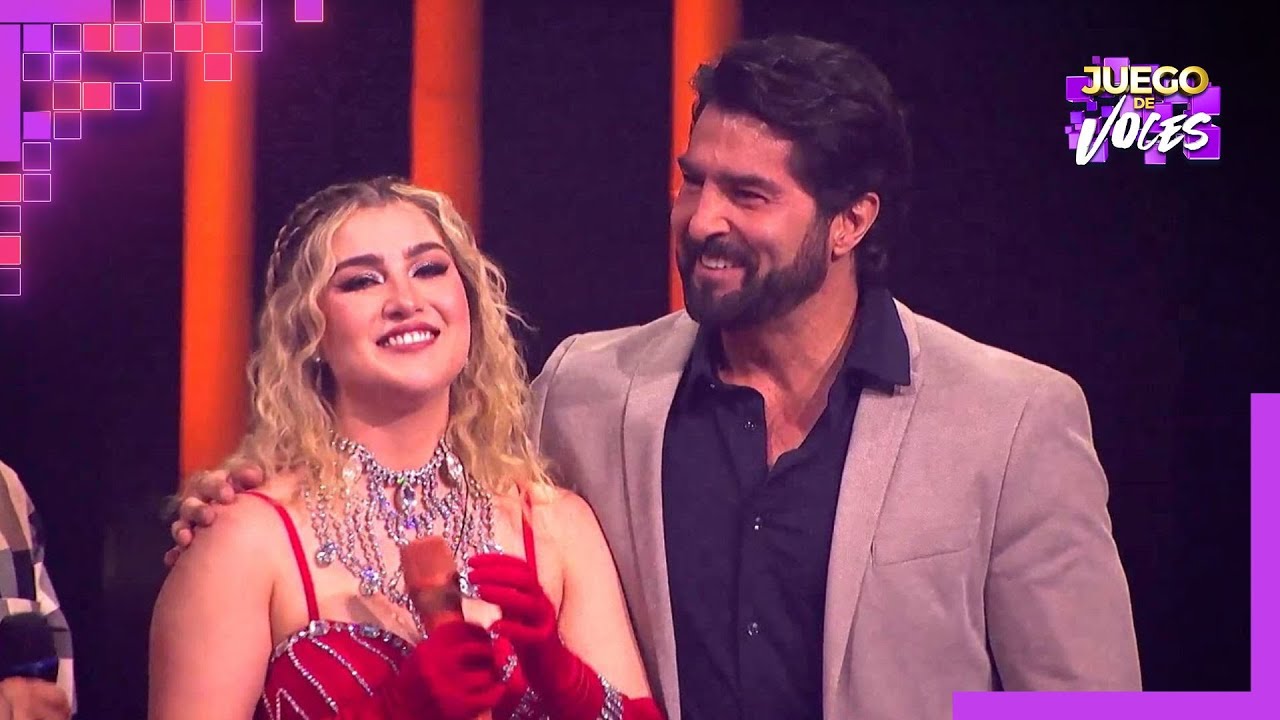 Arturo Carmona quiso darle suerte a Melenie en uno de sus retos más difíciles | Juego de Voces