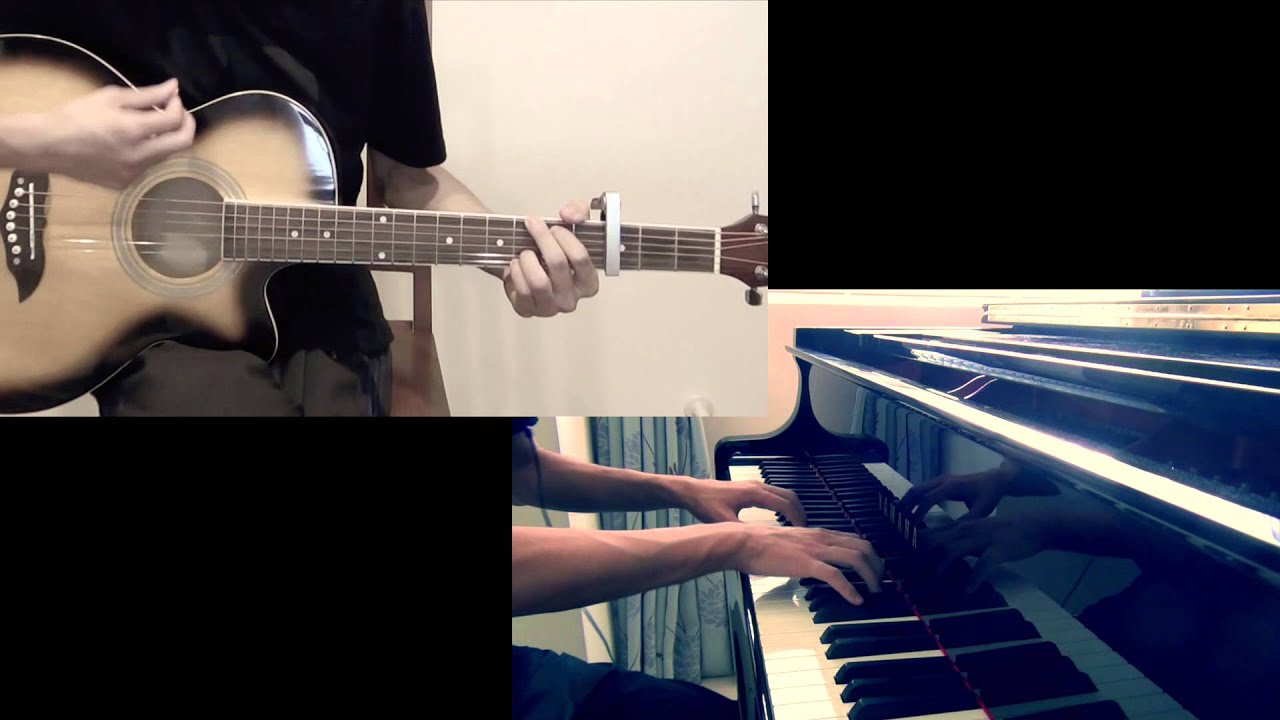 Coldplay - The Scientist (piano, acoustic guitar, electric guitar cover)