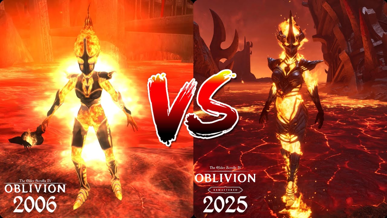 Oblivion Creatures: Remaster vs Original