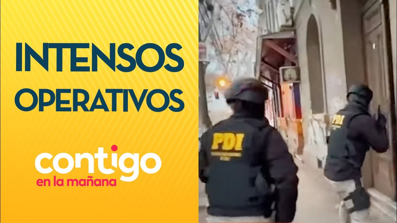 TRAS OLA DE CRÍMENES: Intensos operativos policiales en la Reg. Metropolitana - Contigo en la Mañana