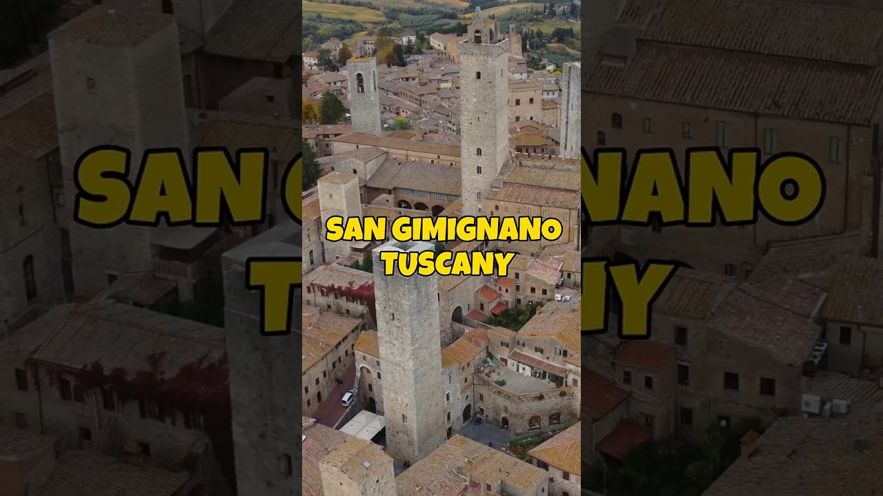 San Gimignano: Tuscany&rsquo;s Timeless Hilltop Town ⛪🌄 | Italy in 25 Seconds 🇮🇹✨
